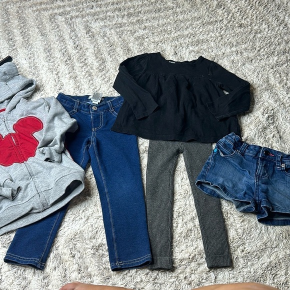 jumping beans Other - 3T girls lot, jeans, leggings, shorts, Disney hoodie, and Tommy shirt